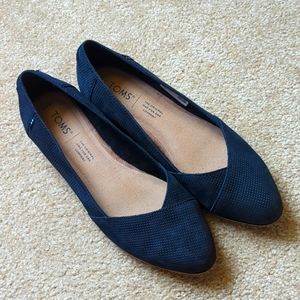 TOM'S Jutti Neat Flat - Black - 6.5